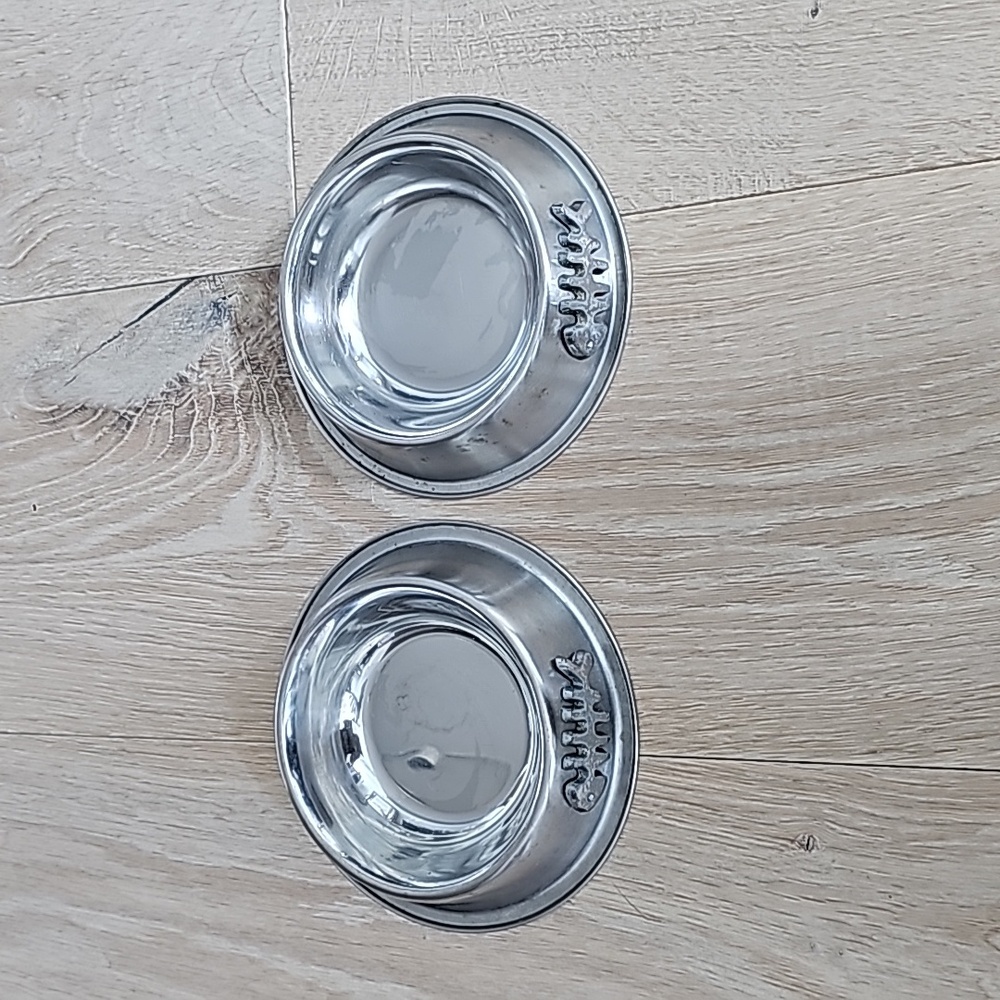 Dead Fish Cat Bowls Set of Two (2)